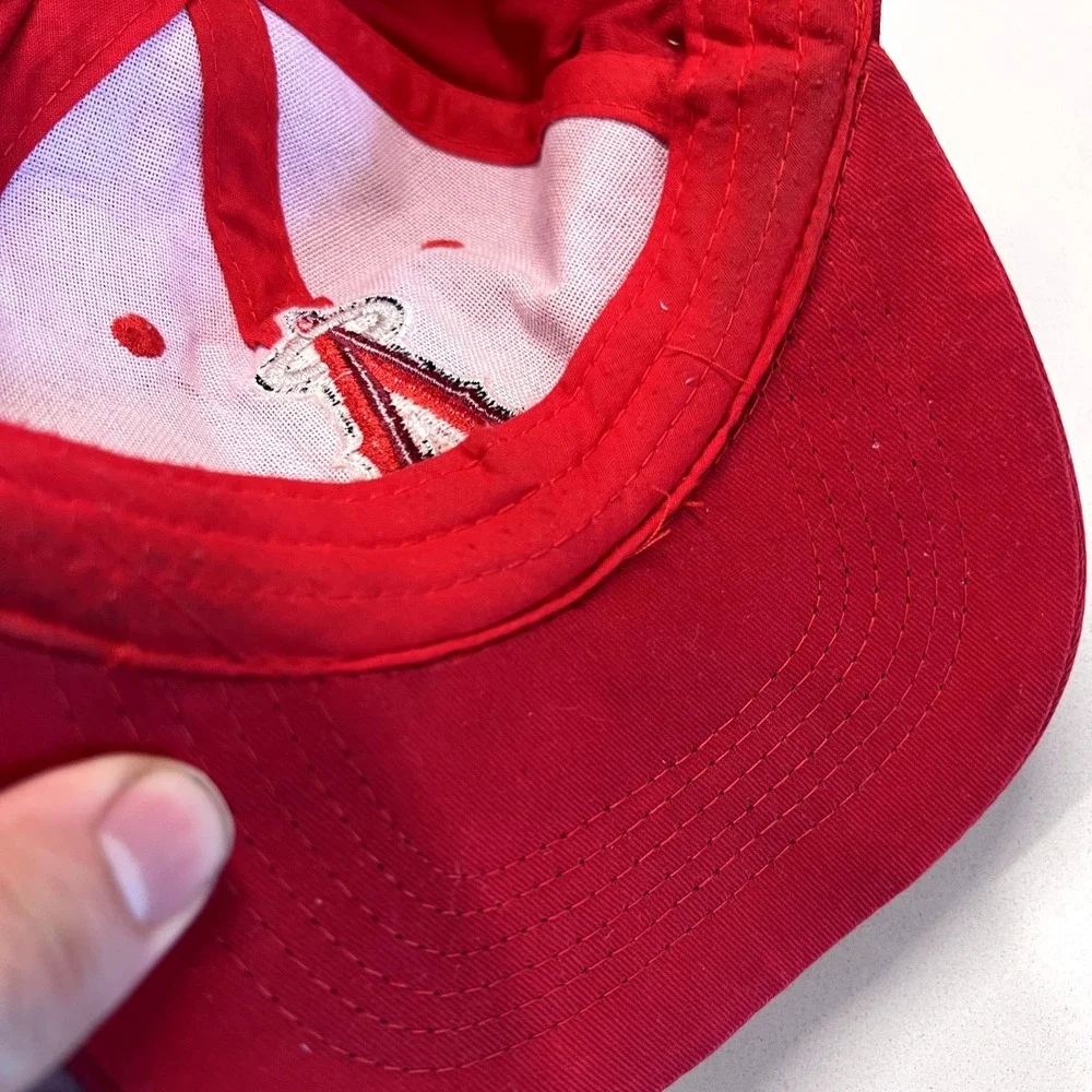 Los Angeles Angels Hat Cap Red Strap Cack‎ MLB Baseball Baseball